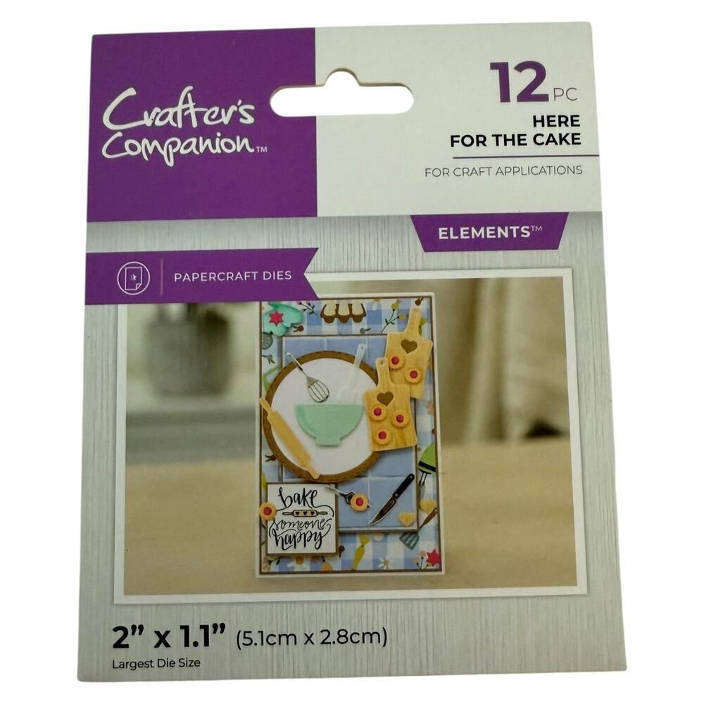 Crafters Companion Here For The Cake 12 Piece Paper Crafts Die Set